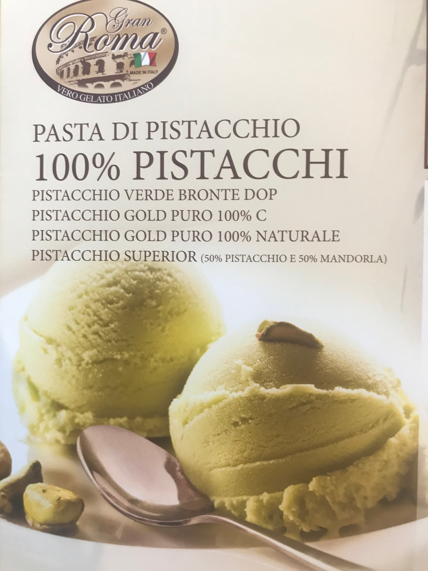 PASTA PISTACHO